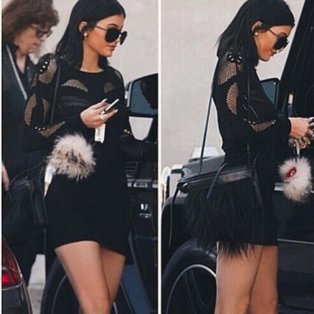 Kylie jenner Philip Lim fur purse
